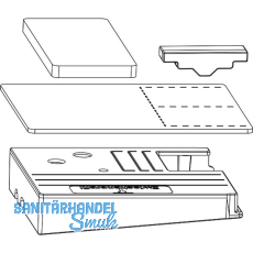 MACO HS Dichtungsplatten-Set m.Entwässerung, Zwischenprofil 99, rechts, silber MACO HS Dichtungsplatten-Set m.Entwässerung, Zwischenprofil 99, rechts, silber