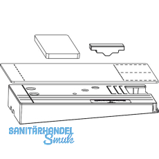 MACO HS Dichtungsplatten-Set m.Entwässerung, Zwischenprofil 155, rechts, silber MACO HS Dichtungsplatten-Set m.Entwässerung, Zwischenprofil 155, rechts, silber