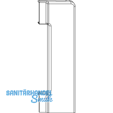 MACO Abdeckung lang Ecklager AS, titan, links (43732)