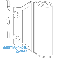 MACO Bandwinkel AS/PVC 12/18-13 mm, 120 kg, silber (54709) MACO Bandwinkel AS/PVC 12/18-13 mm, 120 kg, silber (54709)