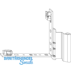 MACO Falzecklagerband AS/PVC ohne �V 12/20-13 mm, rechts, wei� (207920)