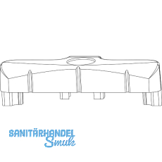 MACO Schlie�teil Standard PVC 12/18- 9 VEKA/WEISS PROFIL/BLICK silber (34223)