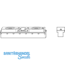 MACO Schnapper 2-flg. für Beschlagsnut, Kunststoff silber(55189) MACO Schnapper 2-flg. für Beschlagsnut, Kunststoff silber(55189)