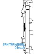 MACO Anpressverschluss verdeckt Rahmenteil Euronut 7/8/4 (94479)