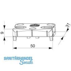 MACO Schlie�teil iS PVC 12/20-13, VEKA, silber (96884)