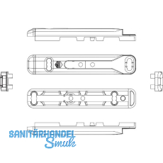 MACO Zweitscheregeh�use f�r PVC, KBE AD, silber (54641)