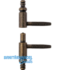 OTLAV Einbohrband Typ 190,Flügel+Rahmenteil,Band ø 16mm,Stahl bronzefärbig OTLAV Einbohrband Typ 190,Flügel+Rahmenteil,Band ø 16mm,Stahl bronzefärbig