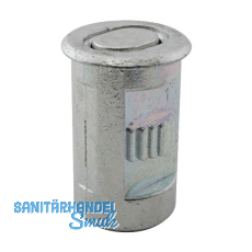 MACO Bodenb�chse versenkt, � 17 mm, H�he 30 mm, verzinkt