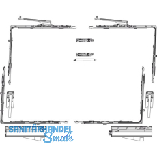 MACO SKB-Z Grundkarton, Schema A, 160 kg, Versatz 9 mm, rechts, silber (455509)
