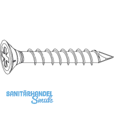 MACO RUSTICO Spanplattenschraube Senkkopf 4,5 x 50 mm, Stahl verzinkt schwarz MACO RUSTICO Spanplattenschraube Senkkopf 4,5 x 50 mm, Stahl verzinkt schwarz