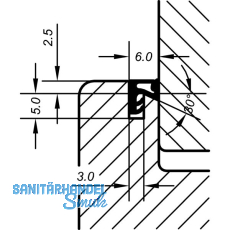 �berschlagdichtung ACF 6020, Kunststoff braun