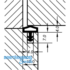 Innent�rdichtung AC 4921, Kunststoff braun