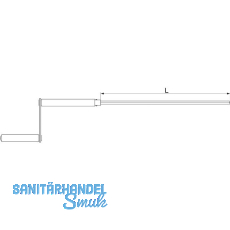 MACO RUSTICO Bedienungskurbel BLR ohne Kreuzgelenk, L=500 mm, schwarz (27438) MACO RUSTICO Bedienungskurbel BLR ohne Kreuzgelenk, L=500 mm, schwarz (27438)