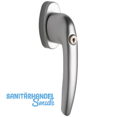 MACO Fenstergriff RHAPSODY - Sperrzylinder, VK 7x35 mm, Alu silber eloxiert