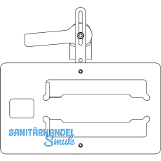 MACO Frässchablone für 2-flg. Fenster, Holz, Kantriegel, Falzluft 4 mm (21598) MACO Frässchablone für 2-flg. Fenster, Holz, Kantriegel, Falzluft 4 mm (21598)