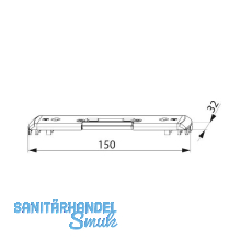 MACO Schlie�teil f�r Kunststoff zu MF, f�r E-�ffner, silberf�rbig (209979)