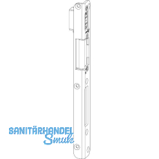 Schlie�blech f. Falle/Riegel, inkl. Magnet. zu STV FRA 4/18, rechts,verz. silber