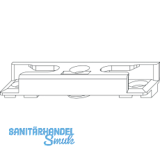 MACO Schlie�teil iS Euronut 7/8/4, Falzluft 12 mm, Positionszapfen 12x3 (96691)