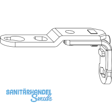 MACO MM Drehbandarm AS/PVC/DTuni f�r Dreh-Kippbandstulp 120 kg, silber (202271)