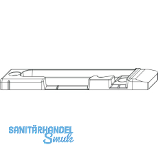MACO Kippschlie�teil senkrecht, Falzluft 12 mm, Eurofalz 24 mm, 13V, links