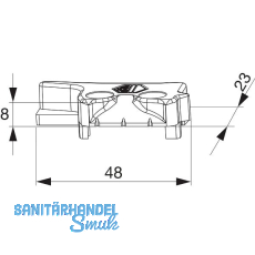 MACO MM Hebeteil PVC 12/20-13, REHAU, rechts, silber (356352) MACO MM Hebeteil PVC 12/20-13, REHAU, rechts, silber (356352)