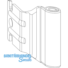 MACO Bandwinkel AS/PVC 12/18-26 mm, 80 kg, silber (58477)