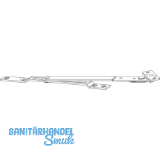 MACO Kippschere mit Befestigungslasche, silber (209723)