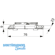 MACO Schlie�teil iS PVC 12/20-13, REHAU Geneo MD, silber (359752)