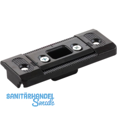 Schlie�teil f�r Bodenschwelle EIFEL T, 80 x 32 mm, Zinkdruckguss schwarz