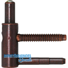 OTLAV Einbohrband Typ 495 3D Exacta,Rahmenteil, Band � 14mm,Stahl br�niert