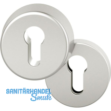 FSB Sicherheits-Zylinderrosette rund, Aluminium silber eloxiert