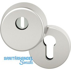 FSB Sicherheits-Zylinderrosette rund mit Kernziehschutz, Aluminium silber