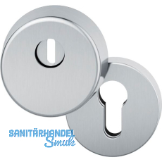 FSB Sicherheits-Zylinderrosette rund mit Kernziehschutz, Edelstahl matt