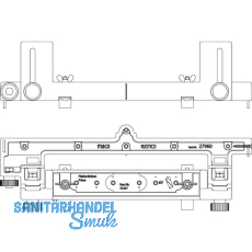 MACO RUSTICO Bohrlehre BLR f�r Band gerade, Abstand 32mm+Plattenkloben
