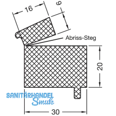 GUTMANN Weser Dichtstückprofil TD 20/9 L=1000 mm EPDM schwarz GUTMANN Weser Dichtstückprofil TD 20/9 L=1000 mm EPDM schwarz