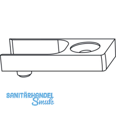 GU-966 mZ Schlie�platte, Schema C, Montage auf Falzhebelverschluss, Zink silber