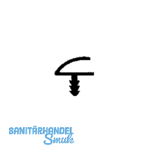 Dichtungsprofil PTD 3018, 3 mm Nut, Falz 11 mm, Kunststoff wei�
