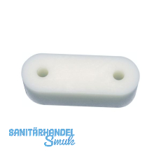 Unterlegplatte rund zu Schlie�blech, St�rke 14 mm, Kunststoff wei�