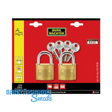 BURG-W�CHTER Vorhangschloss-Set Duo 222 40, gleichsperrend SB-2