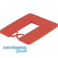 ROTO Euroklick Distanzplatte mit Sperrhaken 65 x 52.5 x 3 rot
