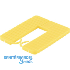 ROTO Euroklick Distanzplatte mit Sperrhaken 65 x 52.5 x 4 gelb