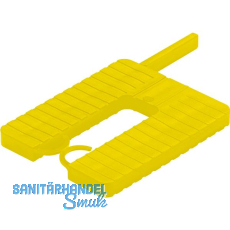 ROTO Euroklick Distanzplatte mit Sperrhaken & Montagehilfe 65 x 52.5 x 4 gelb