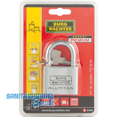 BURG-WÄCHTER Vorhangschloss 770 Alutitan verschiedensperrend, 30 mm SB BURG-WÄCHTER Vorhangschloss 770 Alutitan verschiedensperrend, 30 mm SB