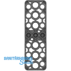 GV Unterlegplatte, 160 x 50 x 15 mm, Kunststoff grau