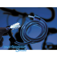 BURG-W�CHTER Spiral-Kabelschloss 230 L mit Licht SB, L�nge 1800 mm