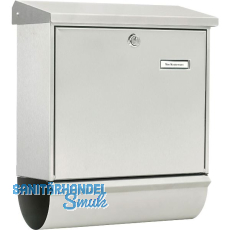 BURG Briefkasten COMFORT-SET - mit Zeitungsbox, Edelstahl rostfrei BURG Briefkasten COMFORT-SET - mit Zeitungsbox, Edelstahl rostfrei