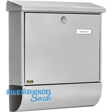 BURG Briefkasten VARIO-SET - mit Zeitungsbox, Stahl verzinkt silberfärbig BURG Briefkasten VARIO-SET - mit Zeitungsbox, Stahl verzinkt silberfärbig