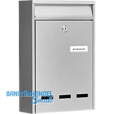 BURG Aufh�ngebriefkasten POCKET - Stahlblech verzinkt silberf�rbig