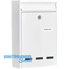 BURG Aufhängebriefkasten POCKET - Stahlblech verzinkt weiß BURG Aufhängebriefkasten POCKET - Stahlblech verzinkt weiß