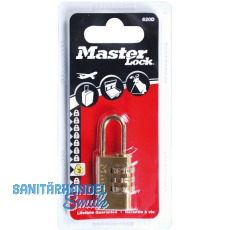 MASTER LOCK Vorhangschloss 620 EURD Zahlenschloss, 20 mm,Messing Finish SB MASTER LOCK Vorhangschloss 620 EURD Zahlenschloss, 20 mm,Messing Finish SB
